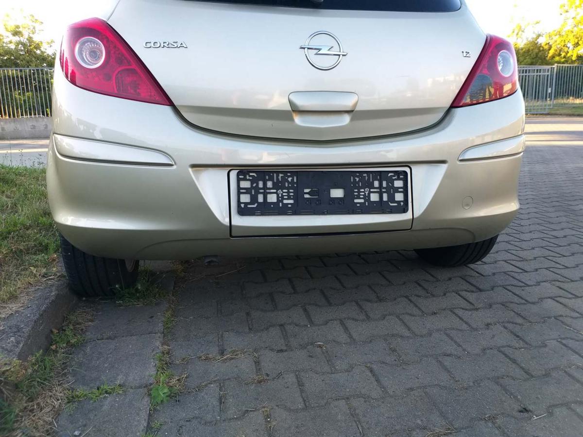 Opel Corsa D original Stoßstange Stossfänger hinten Champagnersilber Z40M 3-Türer Bj.2007